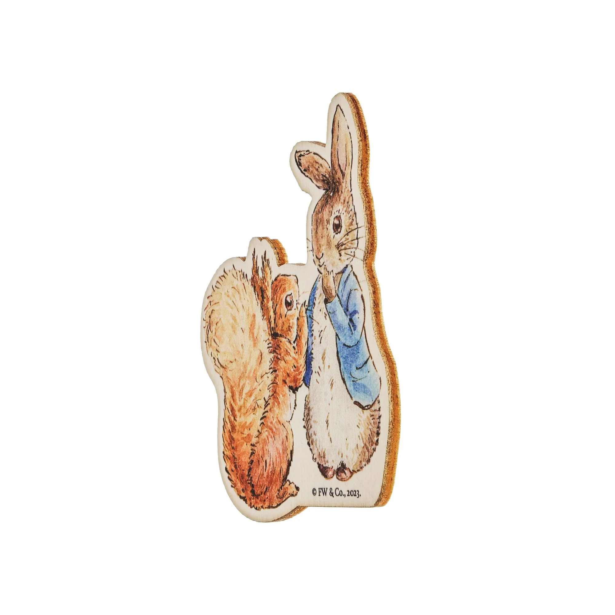 Peter Rabbit and Squirrel Nutkin Wooden Magnet - Image 3