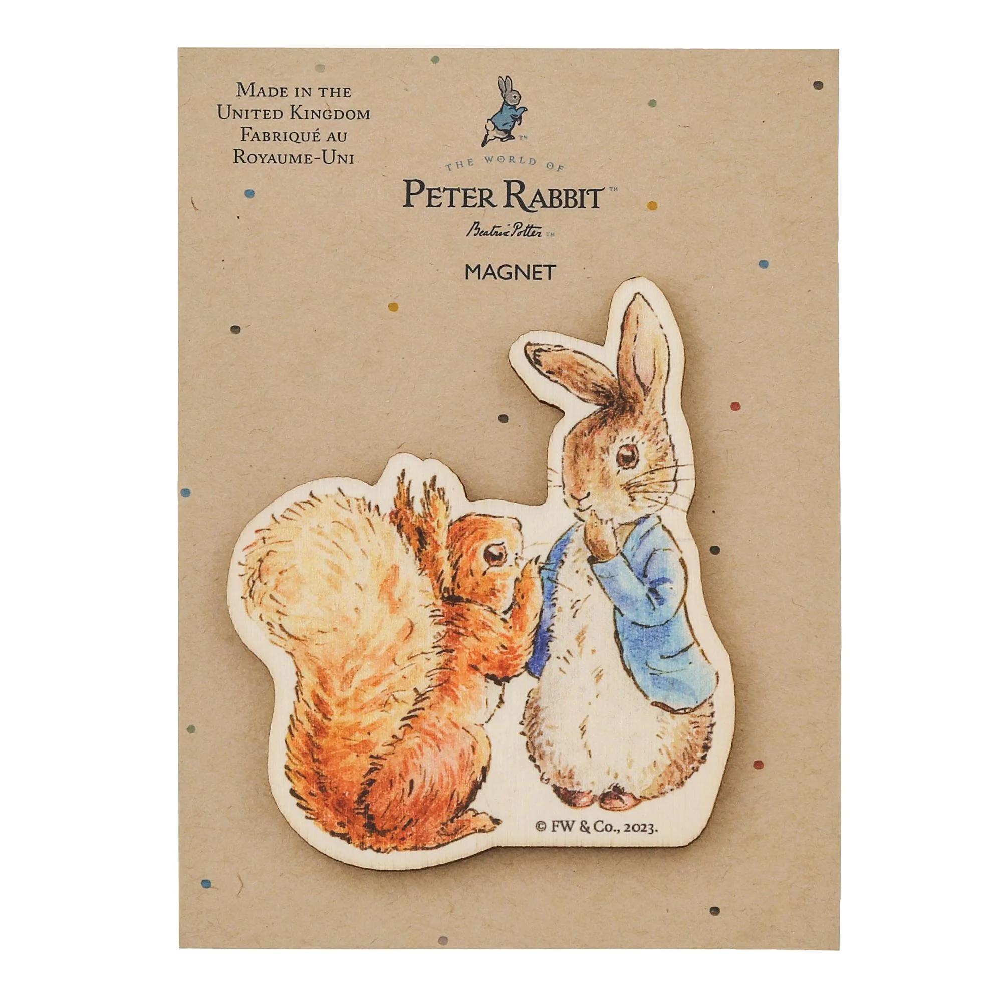 Peter Rabbit and Squirrel Nutkin Wooden Magnet - Image 5