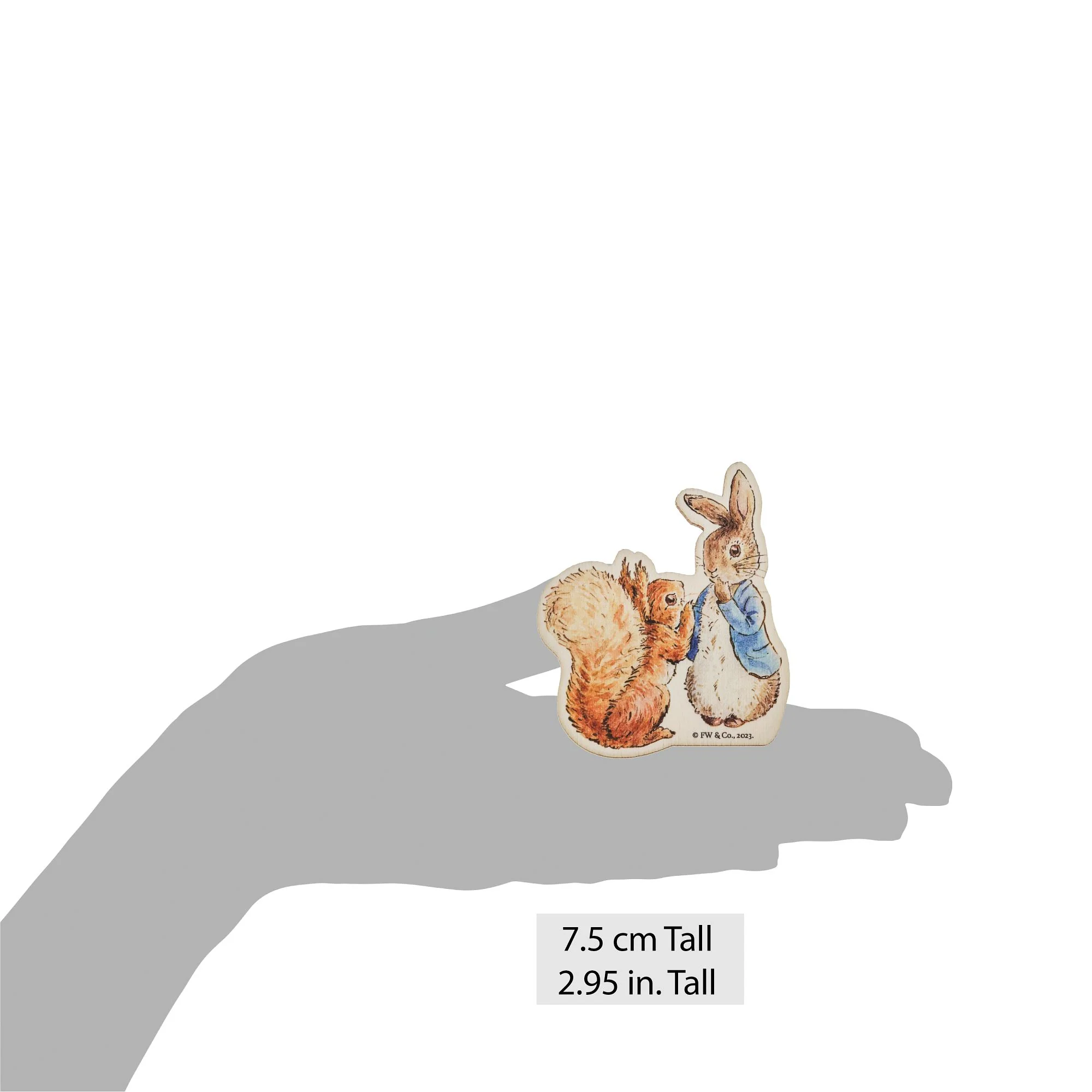 Peter Rabbit and Squirrel Nutkin Wooden Magnet - Image 6