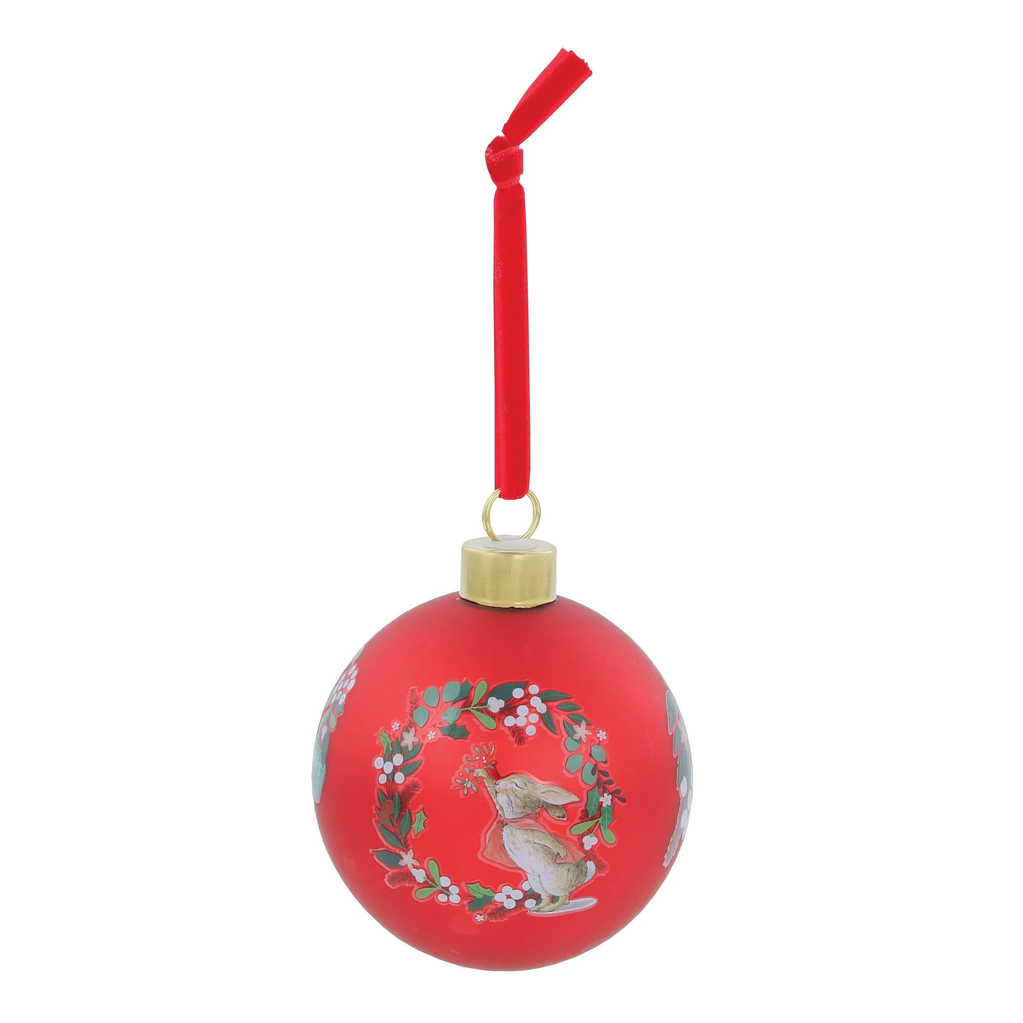 Peter Rabbit Red Festive Bauble - Image 3