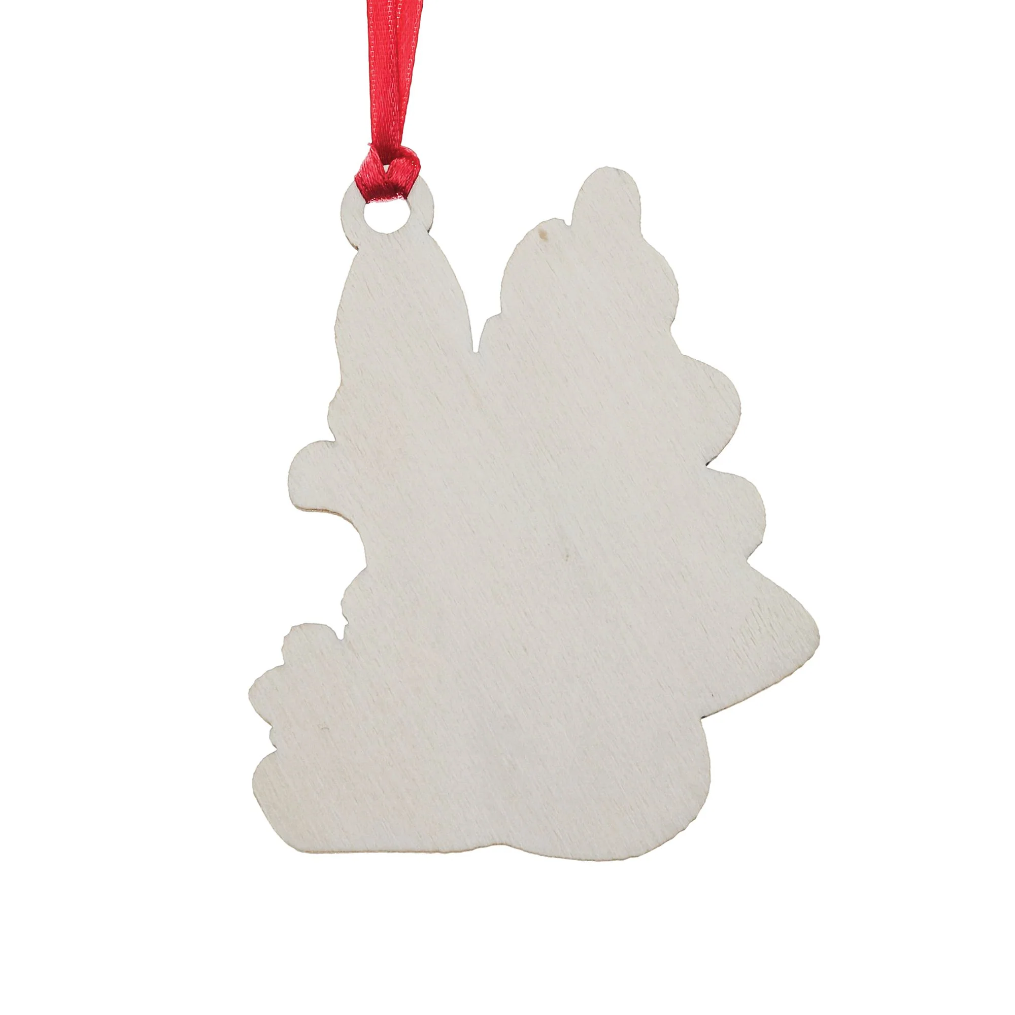 Peter Rabbit Sledging at Christmas Wooden Hanging Ornament - Image 4