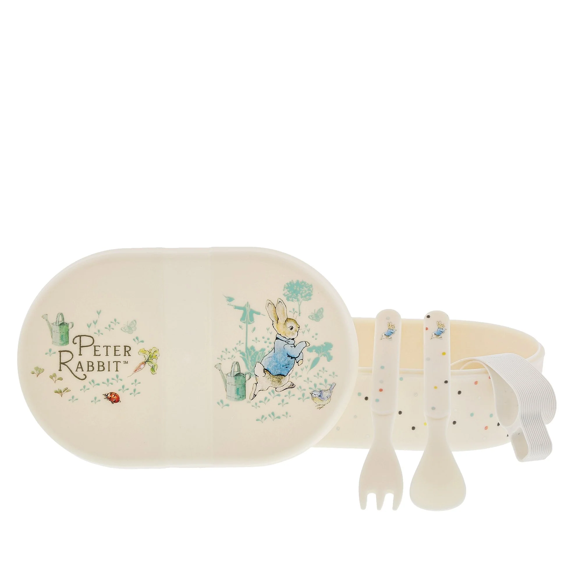 Peter Rabbit Snack Box with Cutlery Set by Beatrix Potter - Image 3