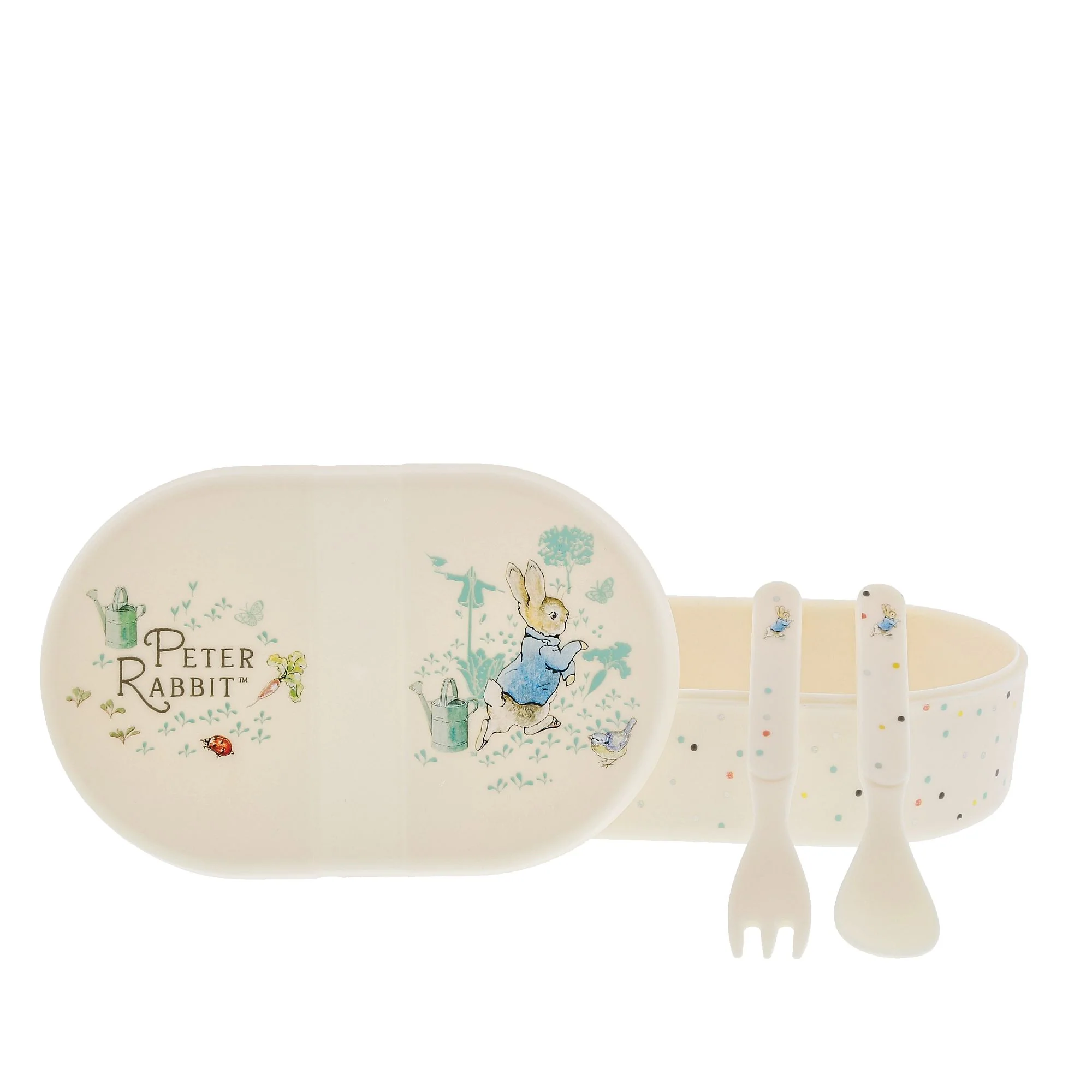 Peter Rabbit Snack Box with Cutlery Set by Beatrix Potter - Image 4