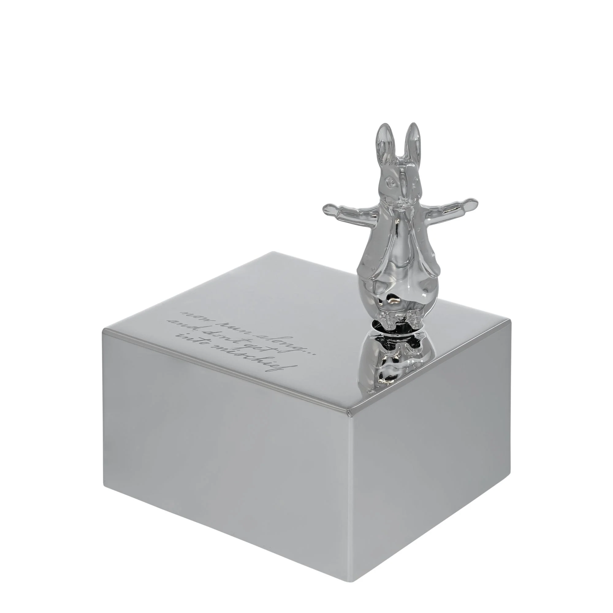 Peter Rabbit Silver Plated Musical Box
