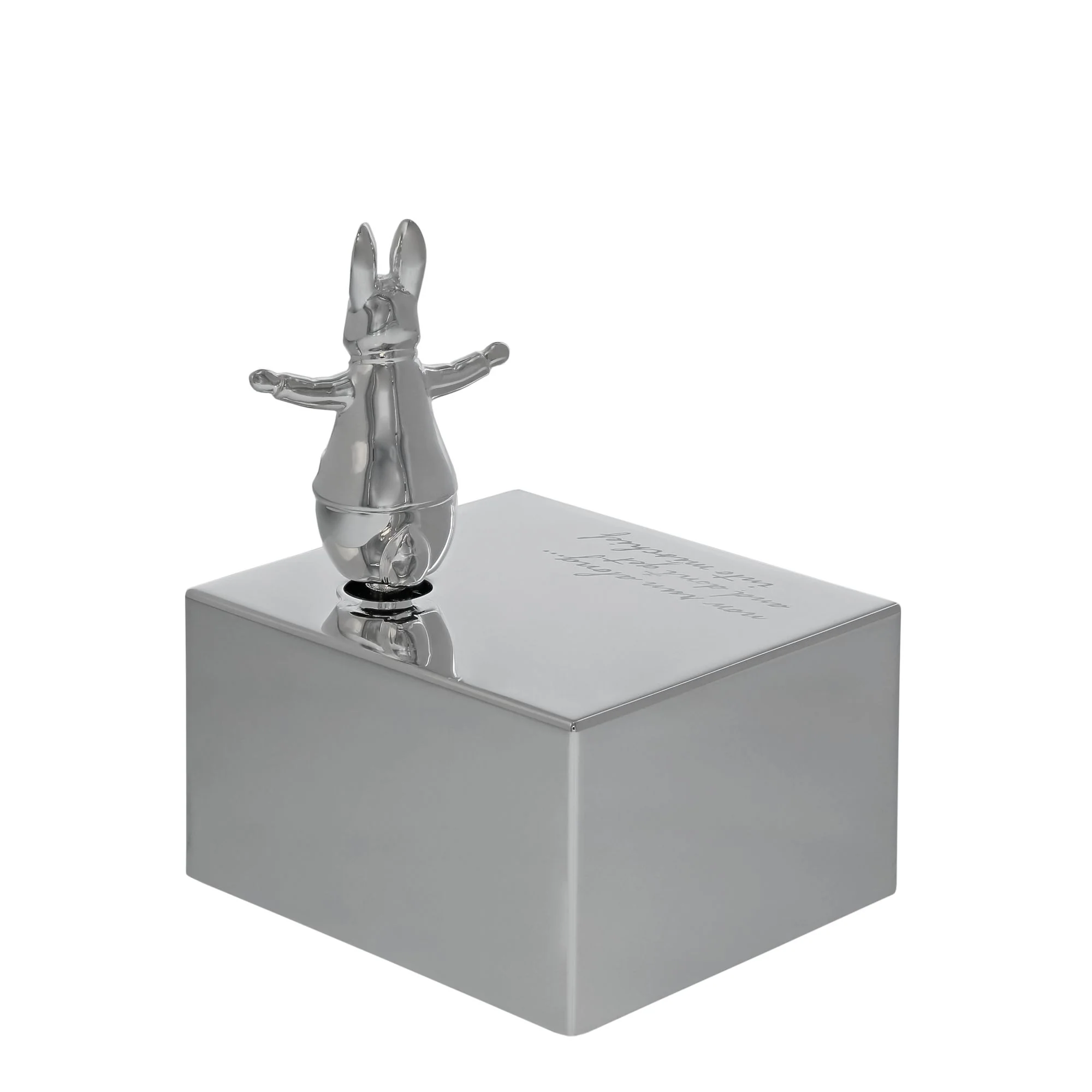 Peter Rabbit Silver Plated Musical Box - Image 3