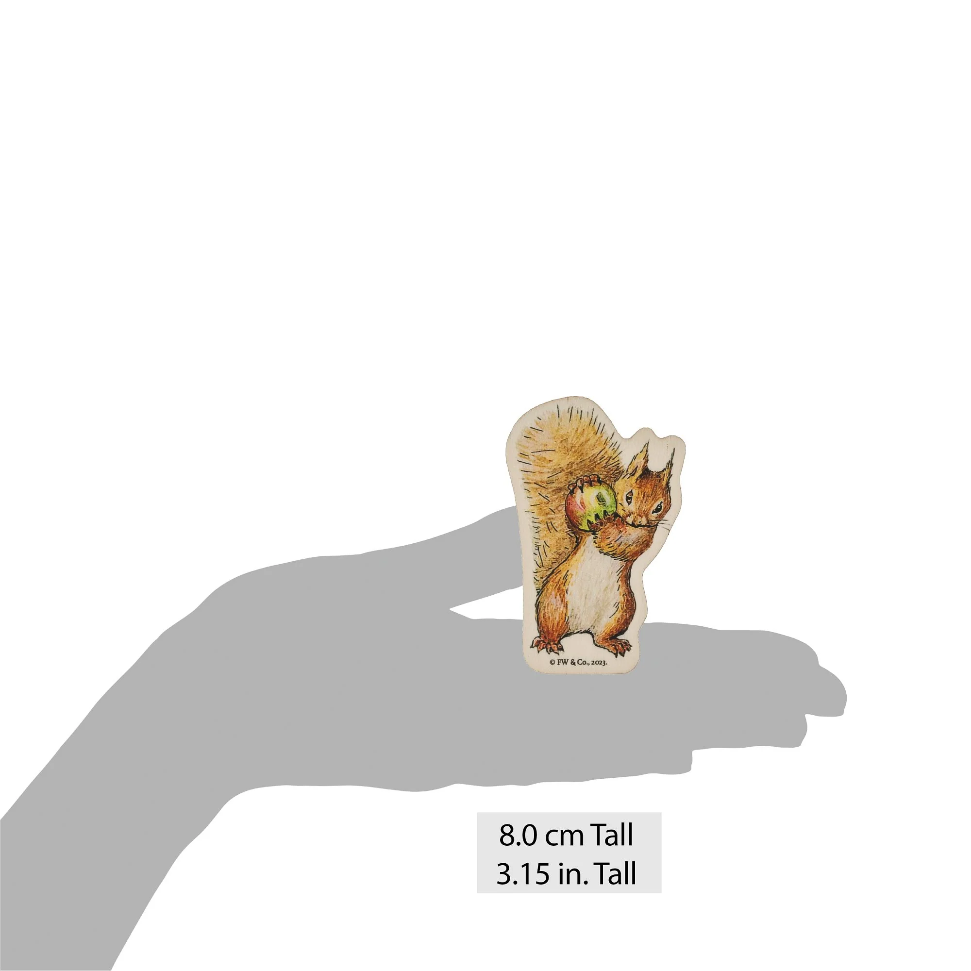 Squirrel Nutkin Wooden Magnet - Image 5