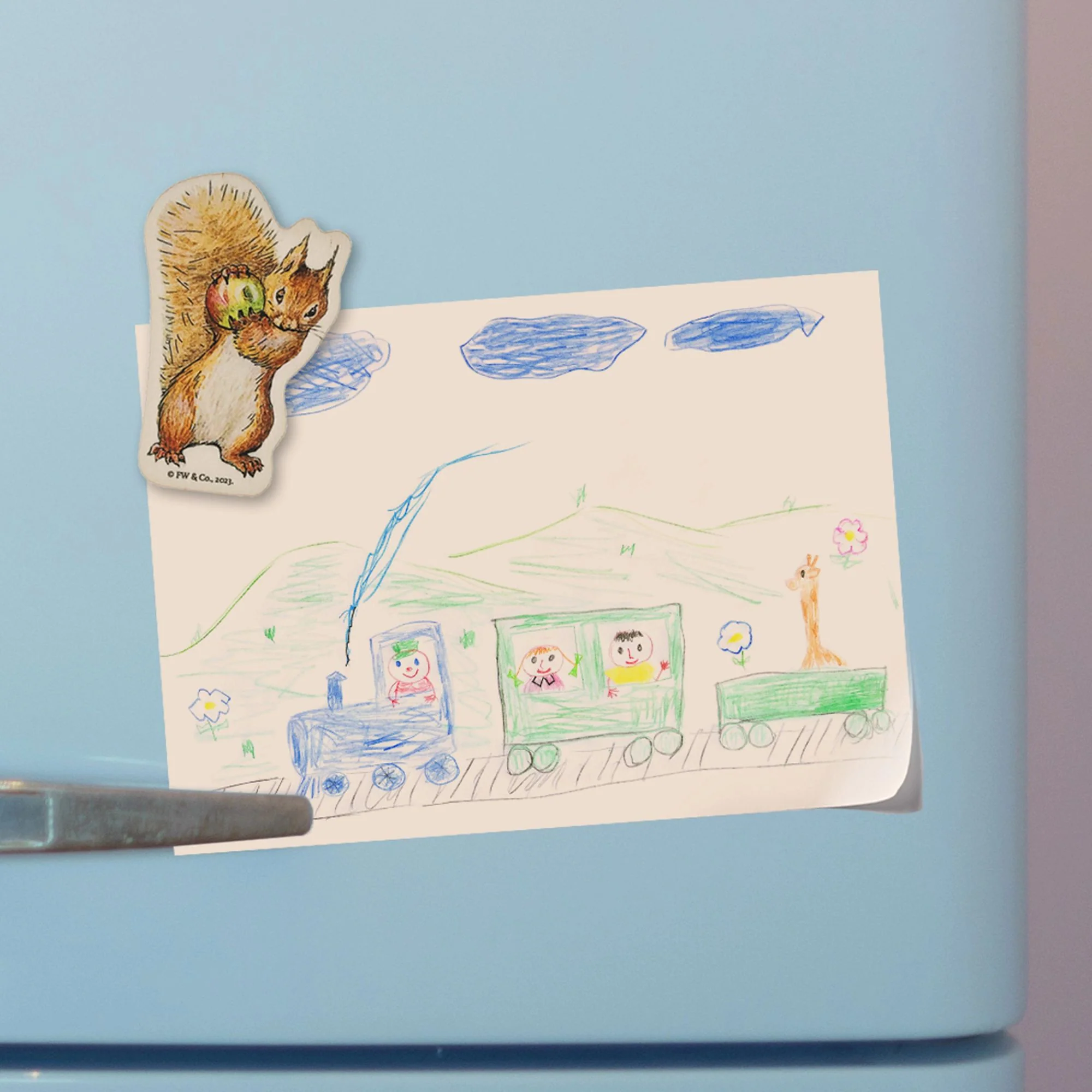 Squirrel Nutkin Wooden Magnet - Image 6